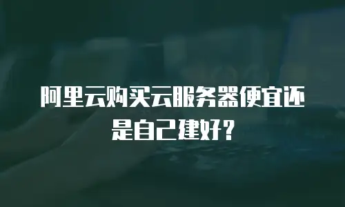 阿里云购买云服务器便宜还是自己建好？