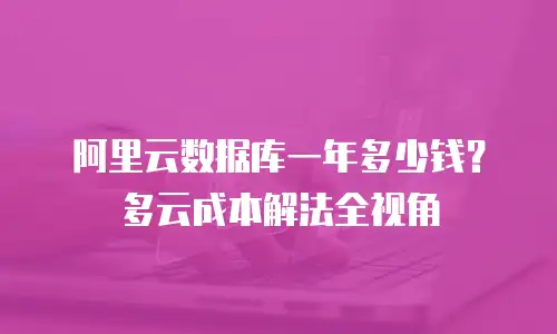 阿里云数据库一年多少钱？多云成本解法全视角