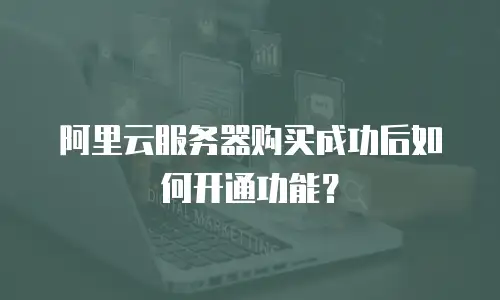 阿里云服务器购买成功后如何开通功能？