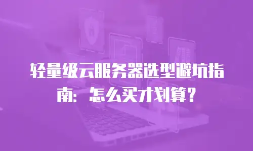 轻量级云服务器选型避坑指南：怎么买才划算？