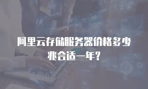 阿里云存储服务器价格多少兆合适一年？
