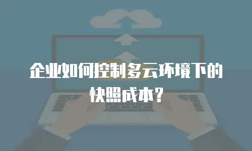 企业如何控制多云环境下的快照成本？