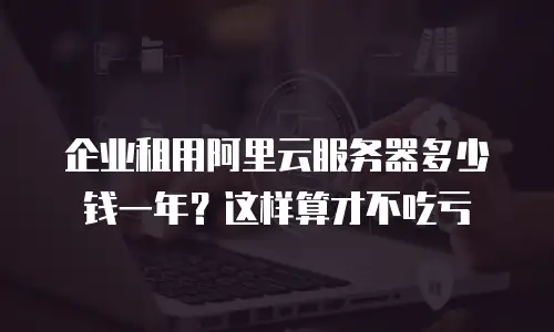 企业租用阿里云服务器多少钱一年？这样算才不吃亏