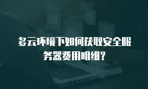 多云环境下如何获取安全服务器费用明细？