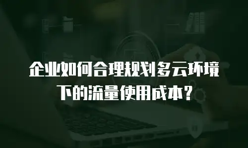 企业如何合理规划多云环境下的流量使用成本？