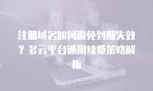 注册域名如何避免到期失效？多云平台通用续费策略解析