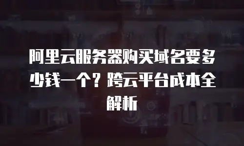 阿里云服务器购买域名要多少钱一个？跨云平台成本全解析
