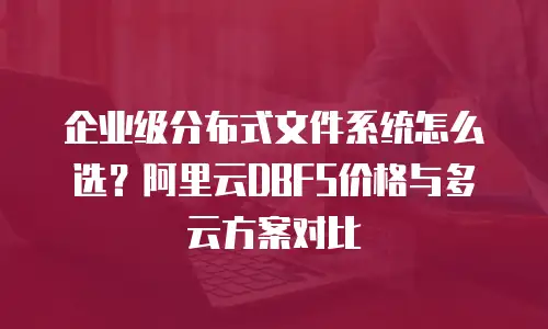 企业级分布式文件系统怎么选？阿里云DBFS价格与多云方案对比