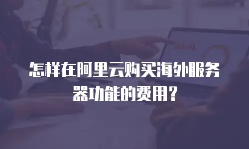 怎样在阿里云购买海外服务器功能的费用？