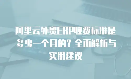 阿里云外贸ERP收费标准是多少一个月的？全面解析与实用建议
