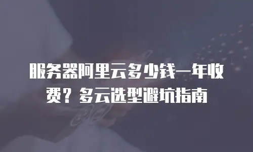 服务器阿里云多少钱一年收费？多云选型避坑指南