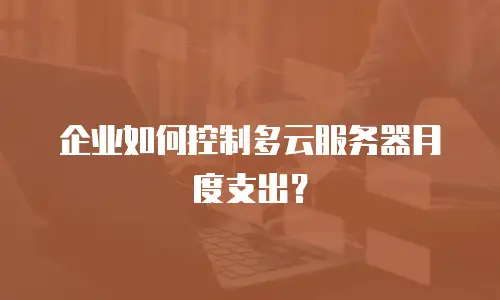 企业如何控制多云服务器月度支出？