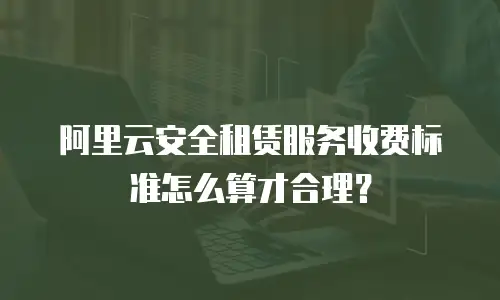 阿里云安全租赁服务收费标准怎么算才合理？