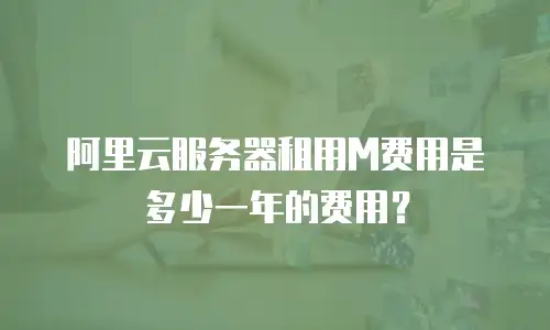 阿里云服务器租用M费用是多少一年的费用？