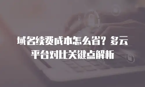 域名续费成本怎么省？多云平台对比关键点解析