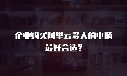 企业购买阿里云多大的电脑最好合适？