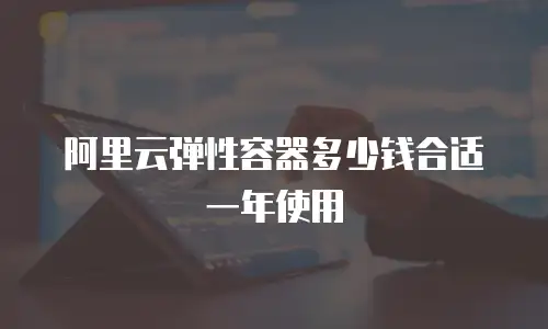 阿里云弹性容器多少钱合适一年使用