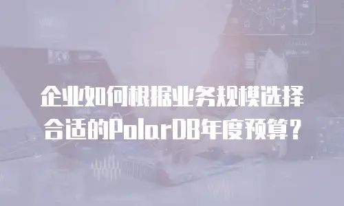 企业如何根据业务规模选择合适的PolarDB年度预算？