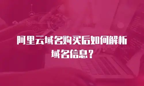 阿里云域名购买后如何解析域名信息？