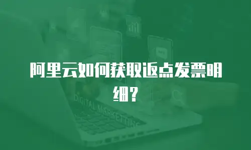 阿里云如何获取返点发票明细？