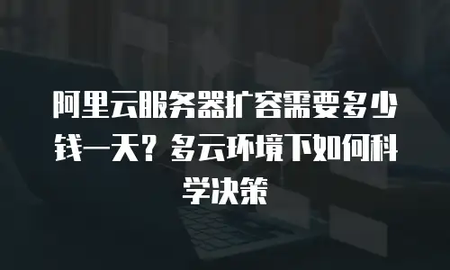 阿里云服务器扩容需要多少钱一天？多云环境下如何科学决策