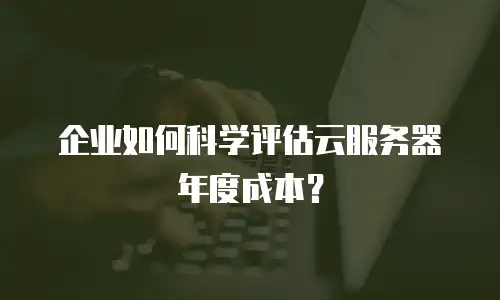 企业如何科学评估云服务器年度成本？