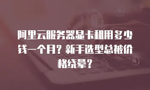 阿里云服务器显卡租用多少钱一个月？新手选型总被价格绕晕？
