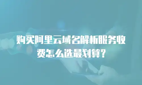 购买阿里云域名解析服务收费怎么选最划算？