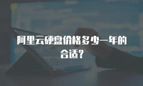 阿里云硬盘价格多少一年的合适？