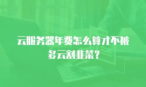 云服务器年费怎么算才不被多云割韭菜？