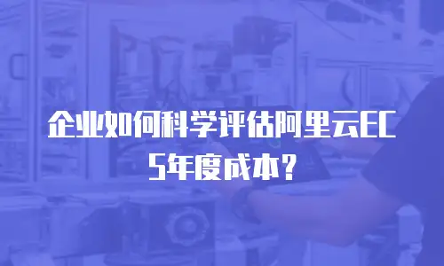 企业如何科学评估阿里云ECS年度成本？