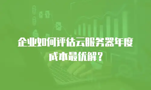 企业如何评估云服务器年度成本最优解？