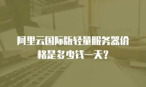 阿里云国际版轻量服务器价格是多少钱一天？