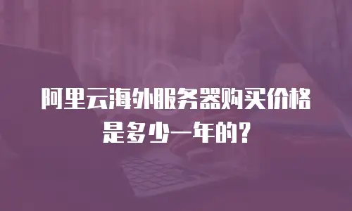 阿里云海外服务器购买价格是多少一年的？