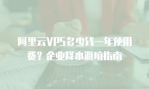 阿里云VPS多少钱一年使用费？企业降本避坑指南