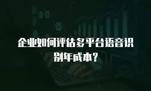 企业如何评估多平台语音识别年成本？