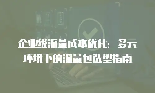 企业级流量成本优化：多云环境下的流量包选型指南