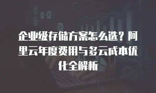 企业级存储方案怎么选？阿里云年度费用与多云成本优化全解析