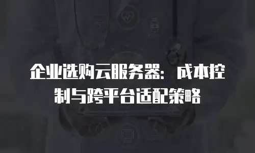 企业选购云服务器：成本控制与跨平台适配策略