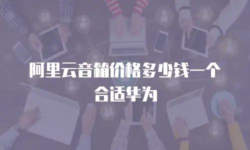 阿里云音箱价格多少钱一个合适华为
