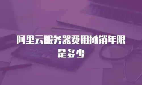 阿里云服务器费用摊销年限是多少