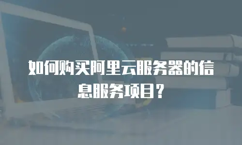 如何购买阿里云服务器的信息服务项目？
