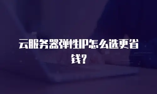 云服务器弹性IP怎么选更省钱？