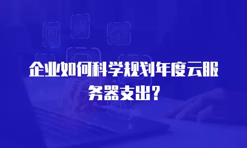 企业如何科学规划年度云服务器支出？