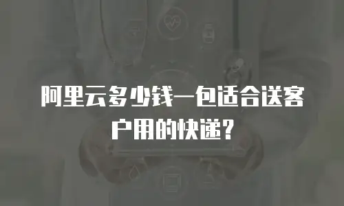 阿里云多少钱一包适合送客户用的快递？