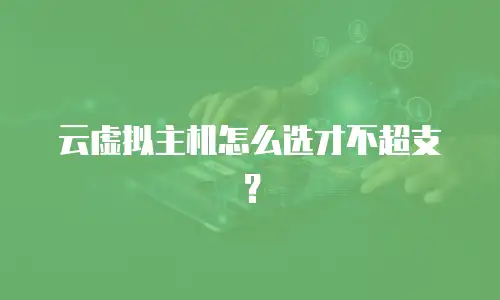 云虚拟主机怎么选才不超支？