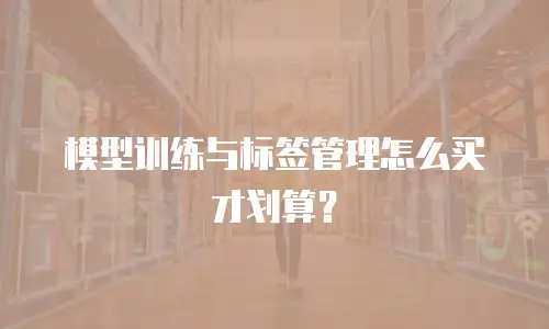 模型训练与标签管理怎么买才划算？