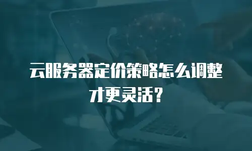 云服务器定价策略怎么调整才更灵活？