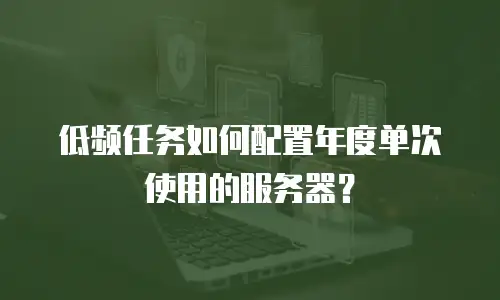 低频任务如何配置年度单次使用的服务器？