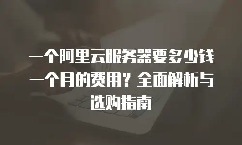 一个阿里云服务器要多少钱一个月的费用？全面解析与选购指南
